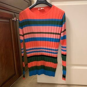 STINE GOYA Leonor striped ribbed knit sweater